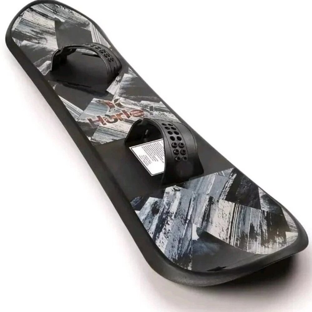 Hurley 37" Beginner Snowboard with Blue Sketch Design